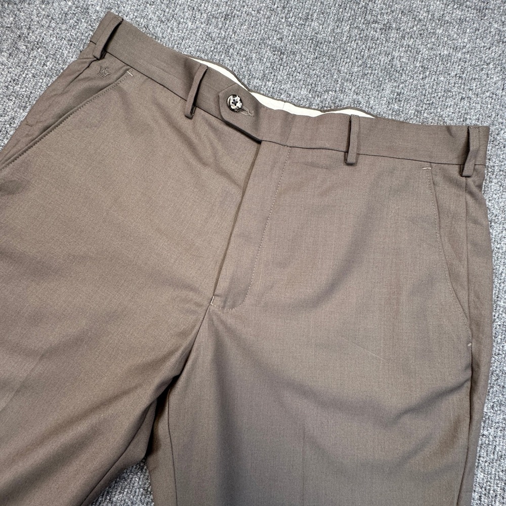 Louis Philippe Dress Pants Mens 35x31 (Measured) Brown Classic‎ Business Office